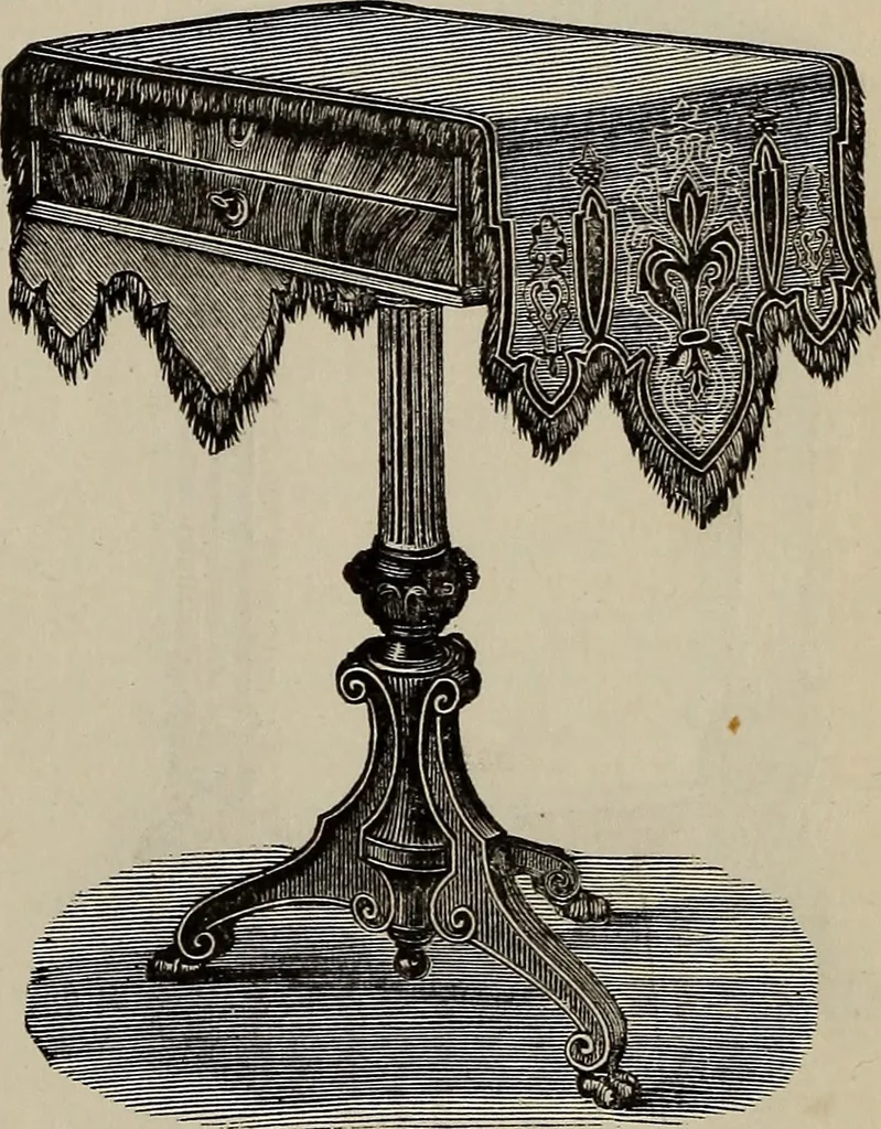 An illustration from Beautiful homes : or, Hints in house furnishing, 1878, leaf 186