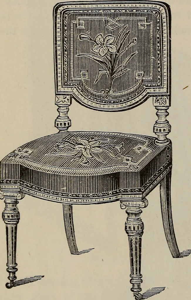 An illustration from Beautiful homes : or, Hints in house furnishing, 1878, leaf 223