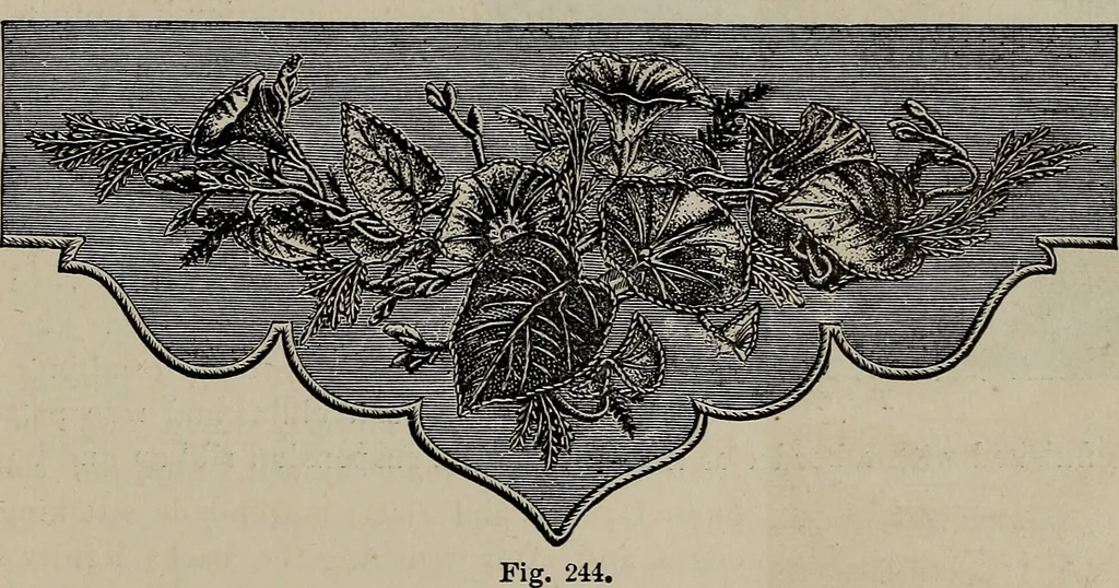 An illustration from Beautiful homes : or, Hints in house furnishing, 1878, leaf 254