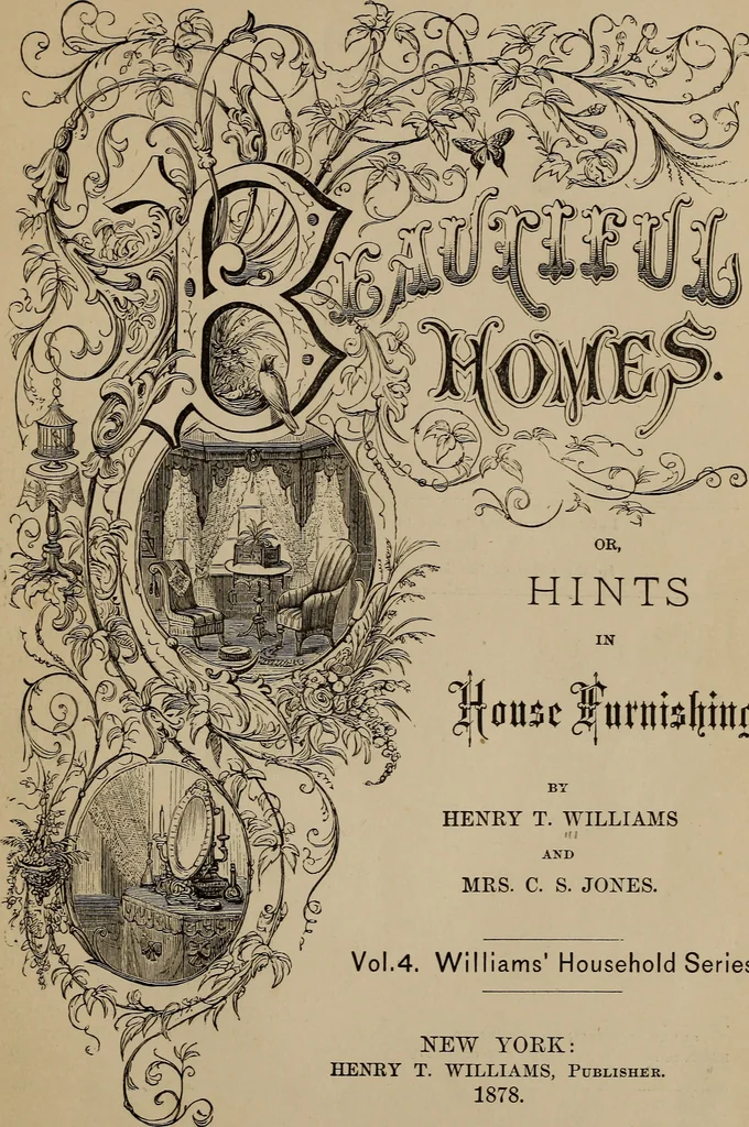 An illustration from Beautiful homes : or, Hints in house furnishing, 1878, leaf 4