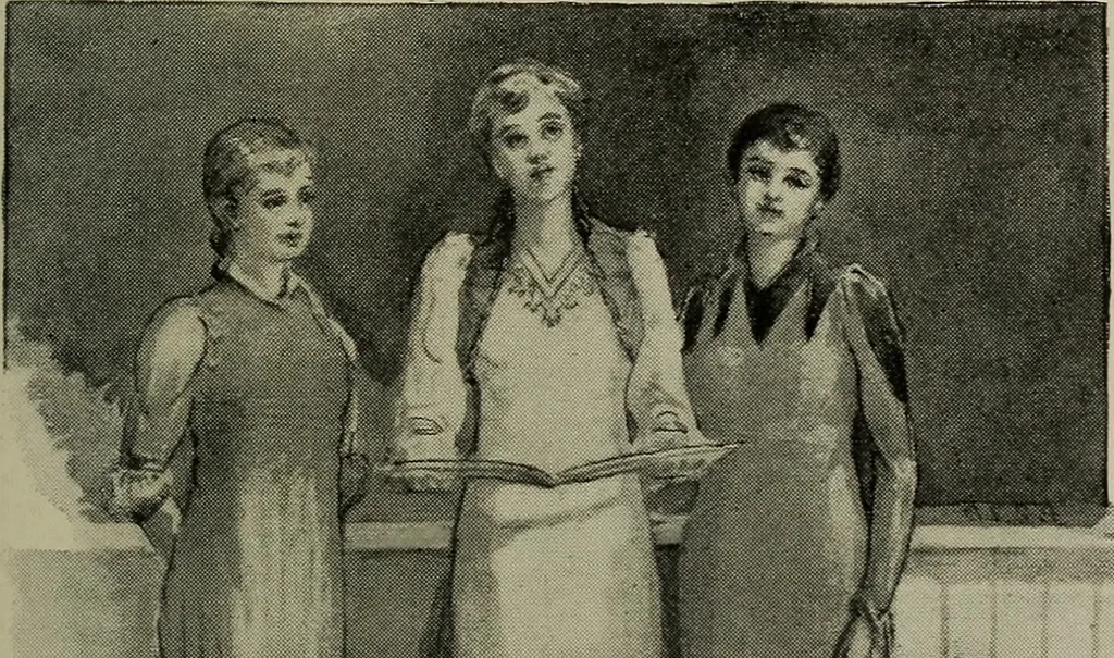 An illustration from Beauty of form and grace of vesture, 1892, leaf 142