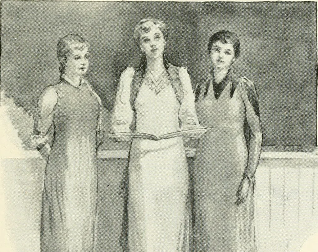 An illustration from Beauty of form and grace of vesture, 1892, leaf 140