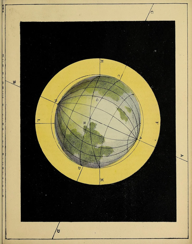 An illustration from The beauty of the heavens : a pictorial display of the astronomical phenomena of the universe : one hundred and four coloured scenes, illustrating a familiar lecture on astronomy, 1842, leaf 13