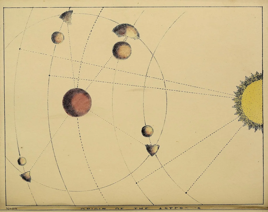 An illustration from The beauty of the heavens : a pictorial display of the astronomical phenomena of the universe : one hundred and four coloured scenes, illustrating a familiar lecture on astronomy, 1842, leaf 165