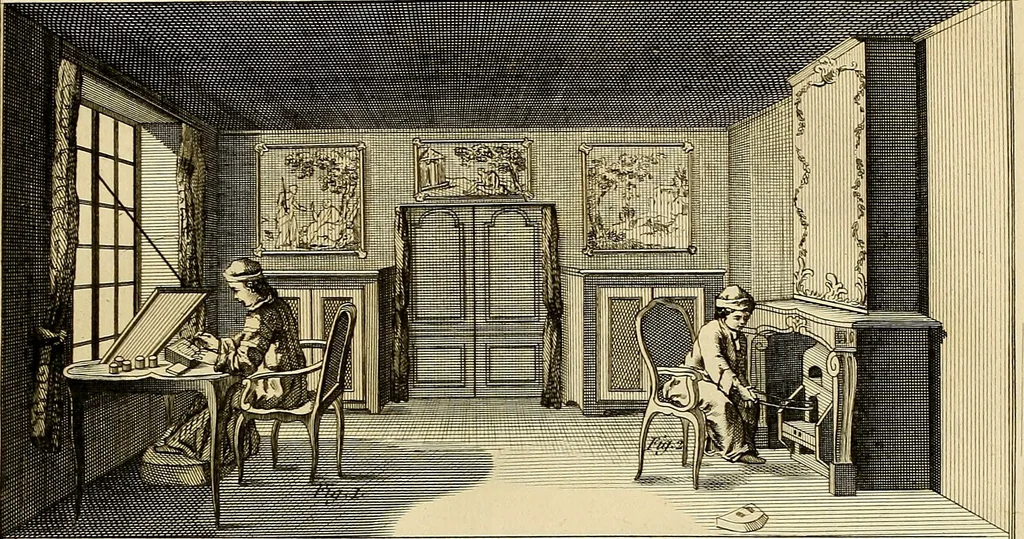 An illustration from Beaux-arts, 1788, leaf 154