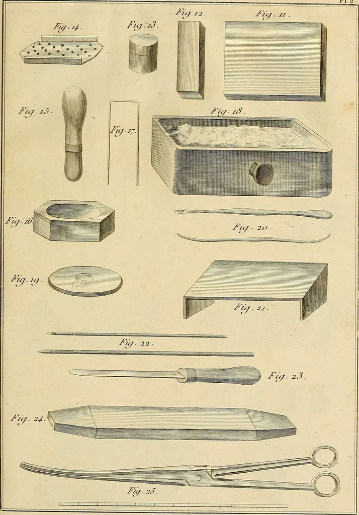 An illustration from Beaux-arts, 1788, leaf 156