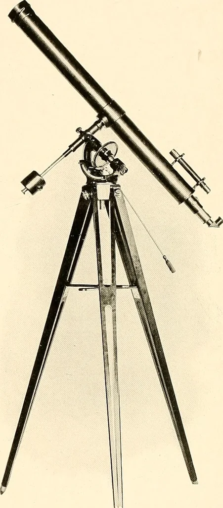 An illustration from A beginner's star-book; an easy guide to the stars and to the astronomical uses of the opera-glass, the field-glass and the telescope, 1912, leaf 124