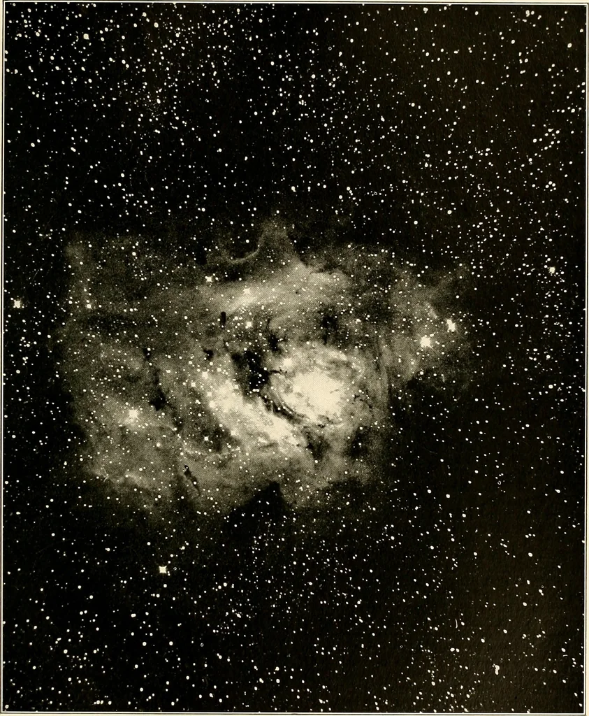 An illustration from A beginner's star-book; an easy guide to the stars and to the astronomical uses of the opera-glass, the field-glass and the telescope, 1912, leaf 130