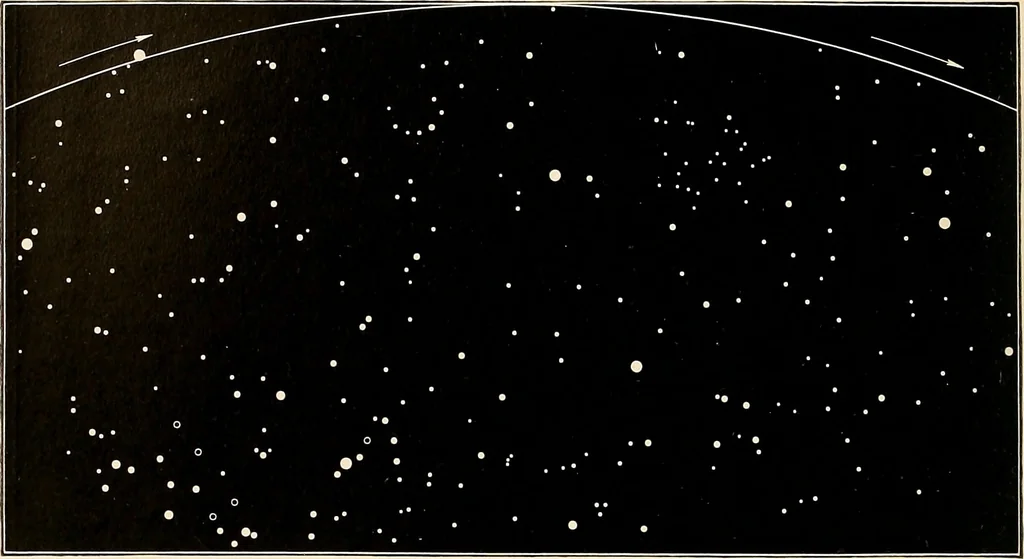 An illustration from A beginner's star-book; an easy guide to the stars and to the astronomical uses of the opera-glass, the field-glass and the telescope, 1912, leaf 65