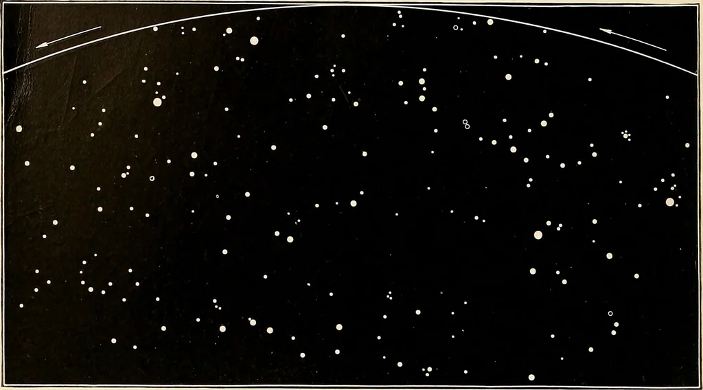 An illustration from A beginner's star-book; an easy guide to the stars and to the astronomical uses of the opera-glass, the field-glass and the telescope, 1912, leaf 71