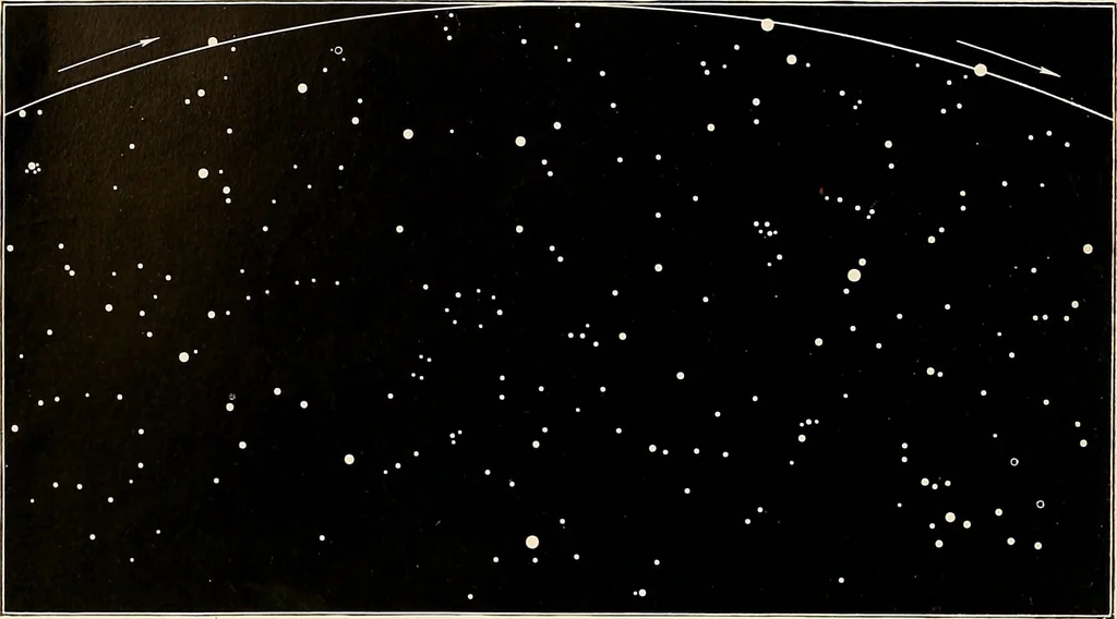 An illustration from A beginner's star-book; an easy guide to the stars and to the astronomical uses of the opera-glass, the field-glass and the telescope, 1912, leaf 73