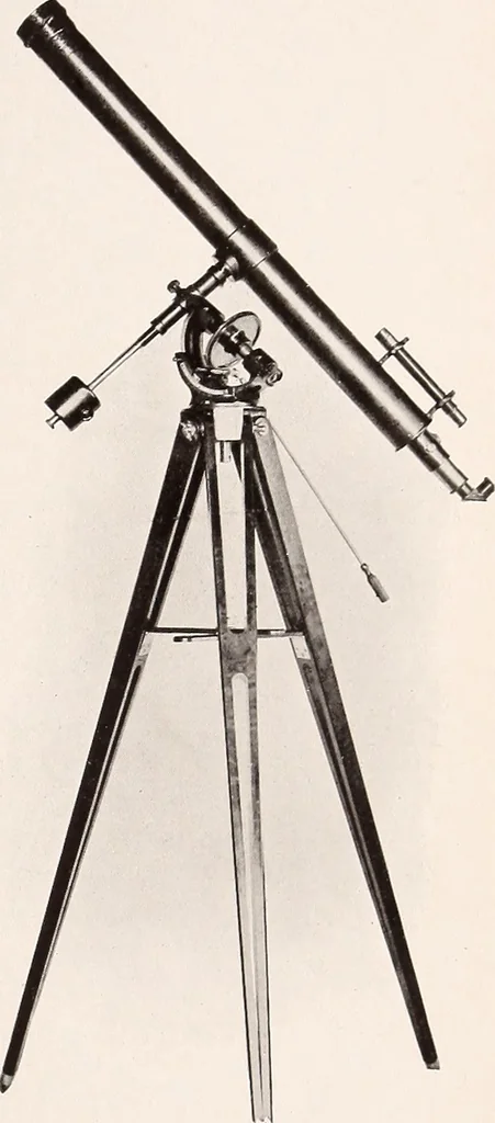 An illustration from A beginner's star-book; an easy guide to the stars and to the astronomical uses of the opera-glass, the field-glass and the telescope, 1912, leaf 124