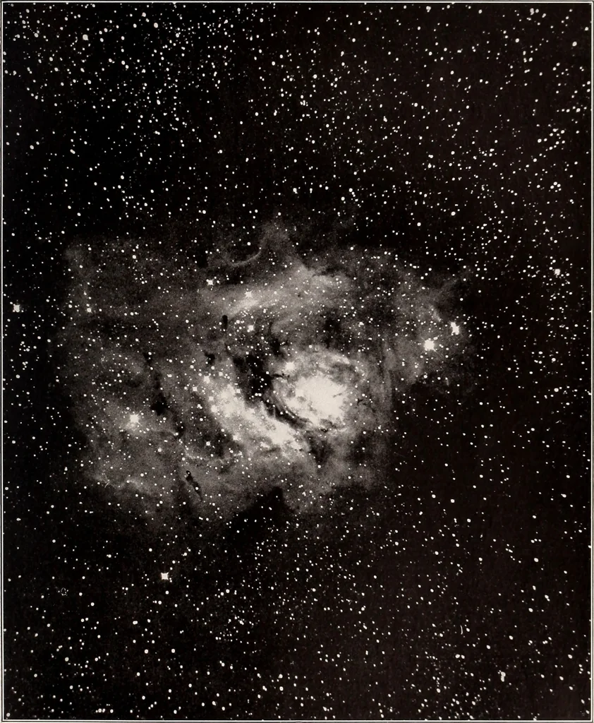 An illustration from A beginner's star-book; an easy guide to the stars and to the astronomical uses of the opera-glass, the field-glass and the telescope, 1912, leaf 130