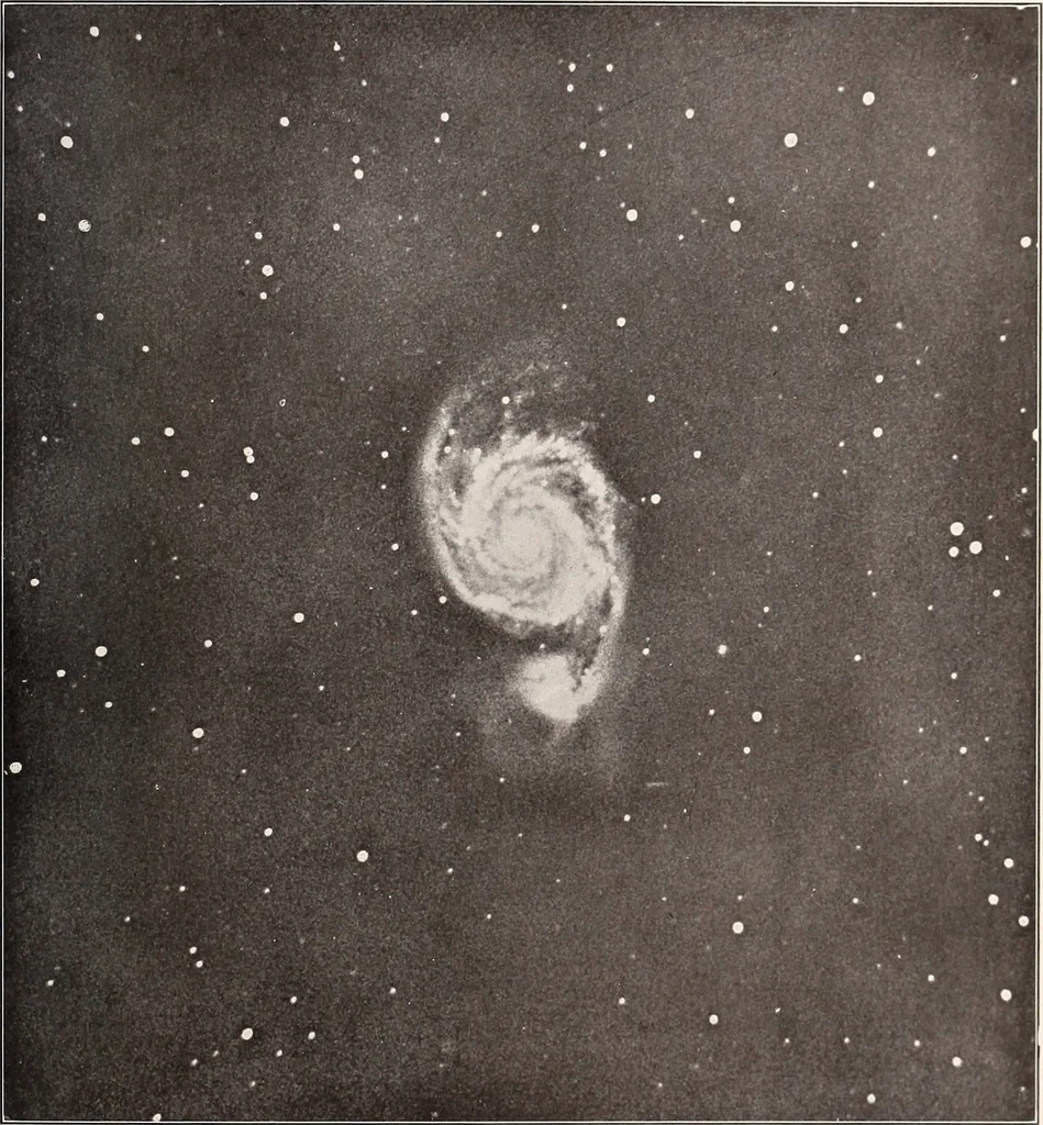An illustration from A beginner's star-book; an easy guide to the stars and to the astronomical uses of the opera-glass, the field-glass and the telescope, 1912, leaf 26