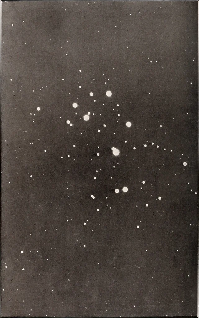 An illustration from A beginner's star-book; an easy guide to the stars and to the astronomical uses of the opera-glass, the field-glass and the telescope, 1912, leaf 33