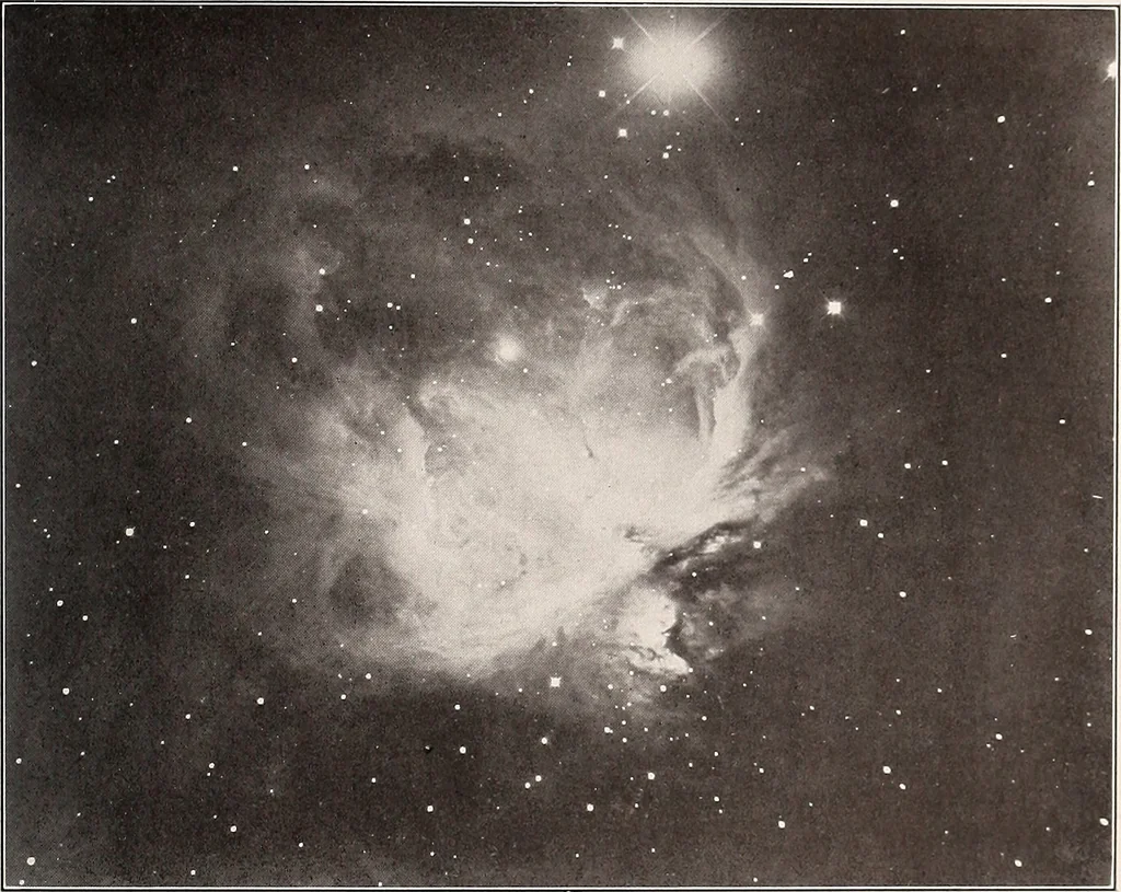 An illustration from A beginner's star-book; an easy guide to the stars and to the astronomical uses of the opera-glass, the field-glass and the telescope, 1912, leaf 36