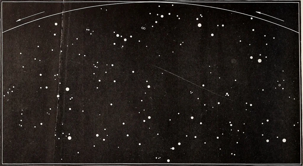 An illustration from A beginner's star-book; an easy guide to the stars and to the astronomical uses of the opera-glass, the field-glass and the telescope, 1912, leaf 53