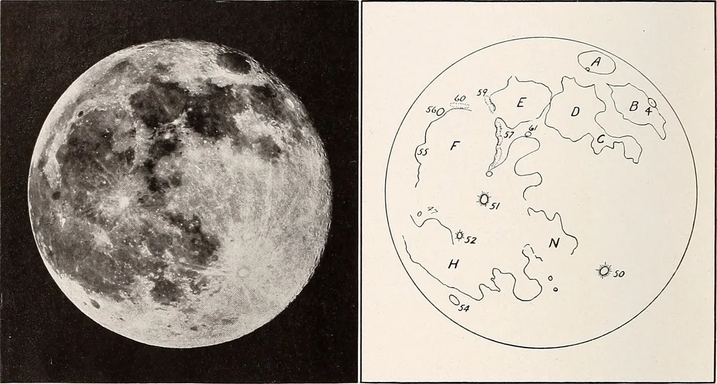 An illustration from A beginner's star-book; an easy guide to the stars and to the astronomical uses of the opera-glass, the field-glass and the telescope, 1912, leaf 85