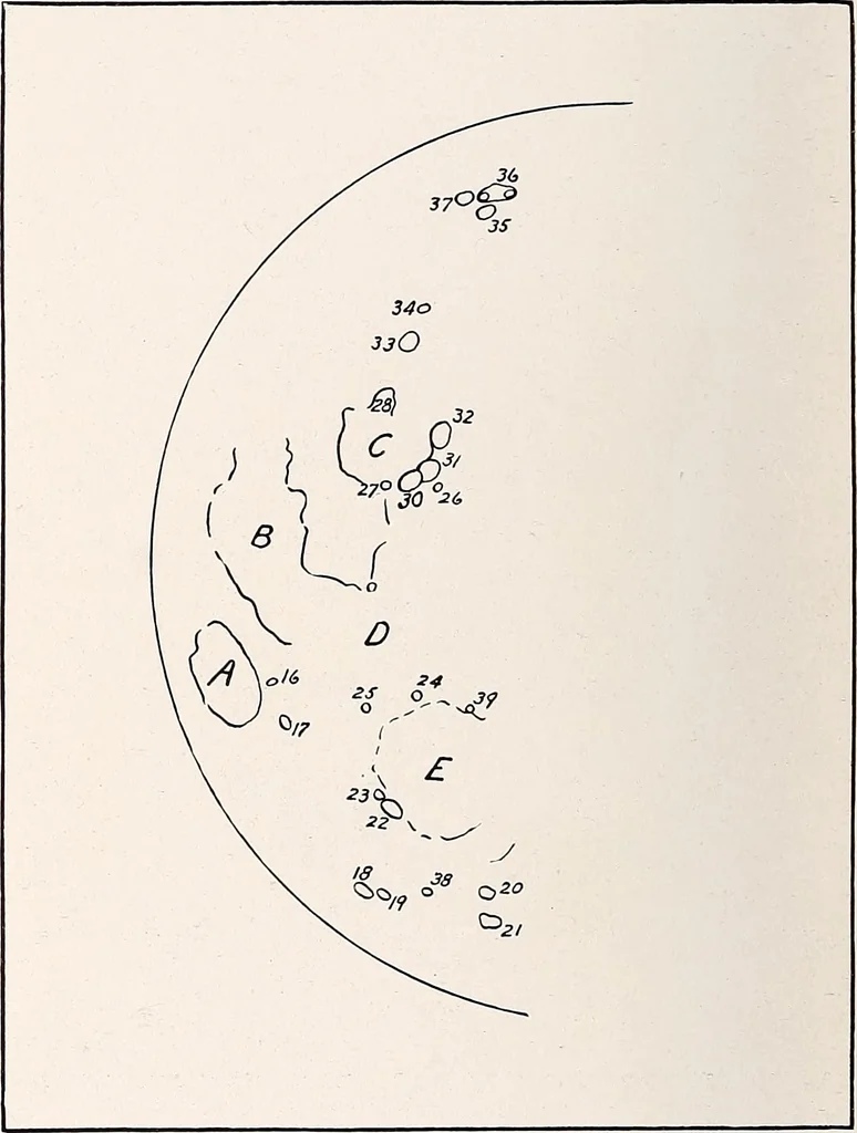 An illustration from A beginner's star-book; an easy guide to the stars and to the astronomical uses of the opera-glass, the field-glass and the telescope, 1912, leaf 89