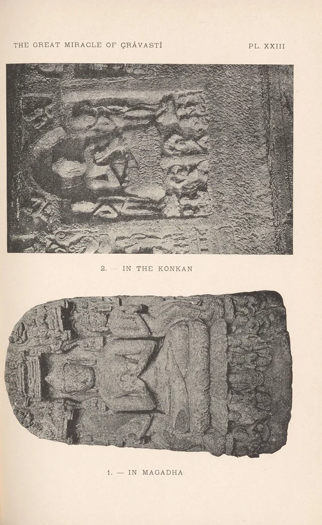 An illustration from The beginnings of Buddhist art : and other essays in Indian and Central-Asian archeology, 1917, leaf 299