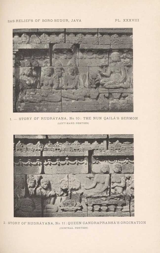 An illustration from The beginnings of Buddhist art : and other essays in Indian and Central-Asian archeology, 1917, leaf 445