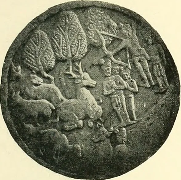 An illustration from The beginnings of Buddhist art, and other essays in Indian and Central-Asian archæology, 1917, leaf 106