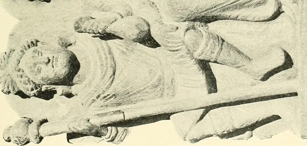 An illustration from The beginnings of Buddhist art, and other essays in Indian and Central-Asian archæology, 1917, leaf 236