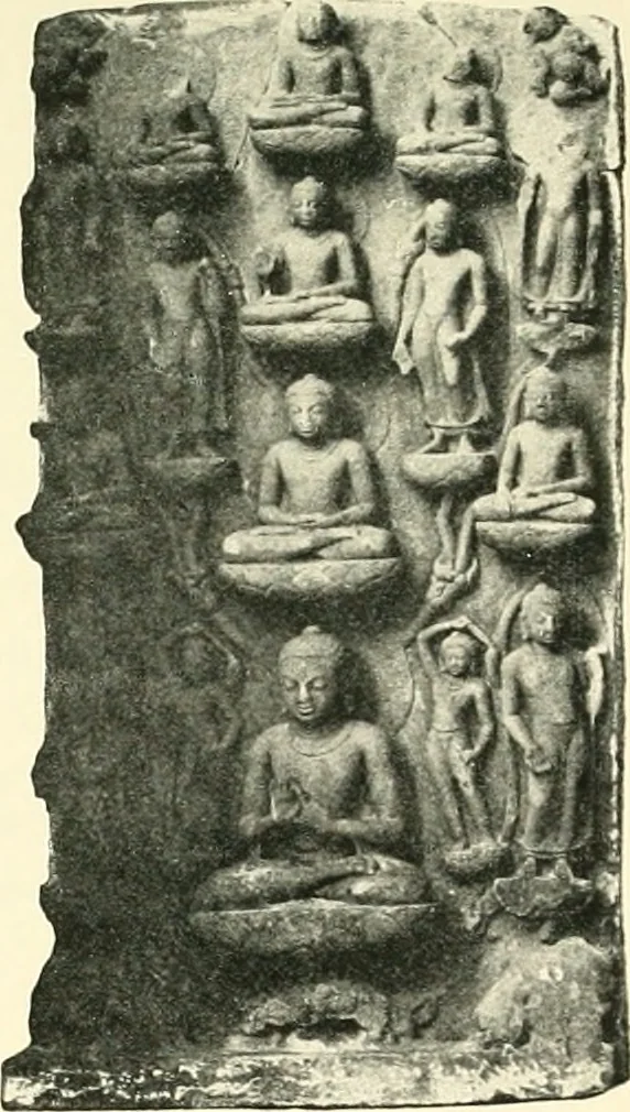 An illustration from The beginnings of Buddhist art, and other essays in Indian and Central-Asian archæology, 1917, leaf 278