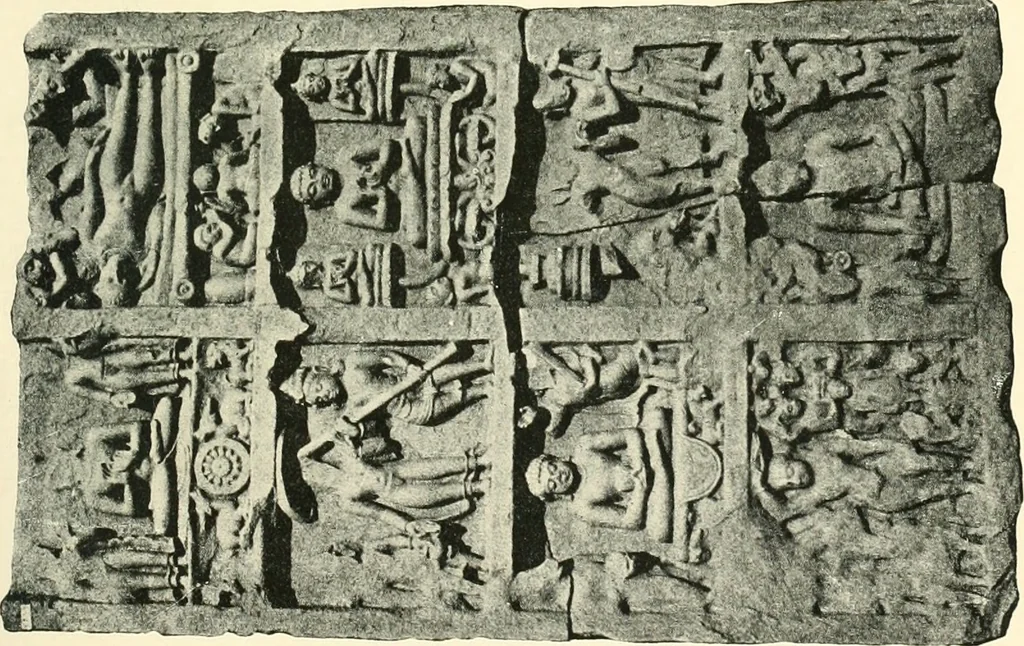 An illustration from The beginnings of Buddhist art, and other essays in Indian and Central-Asian archæology, 1917, leaf 278