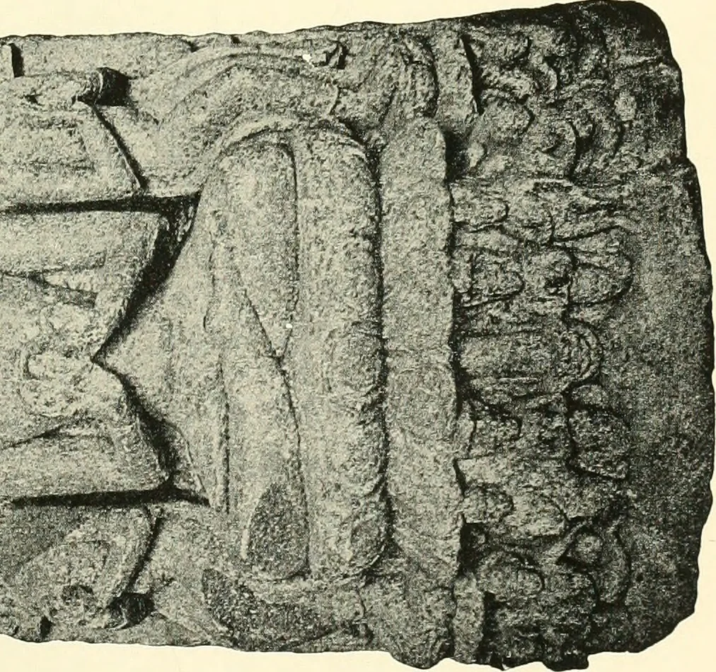 An illustration from The beginnings of Buddhist art, and other essays in Indian and Central-Asian archæology, 1917, leaf 294