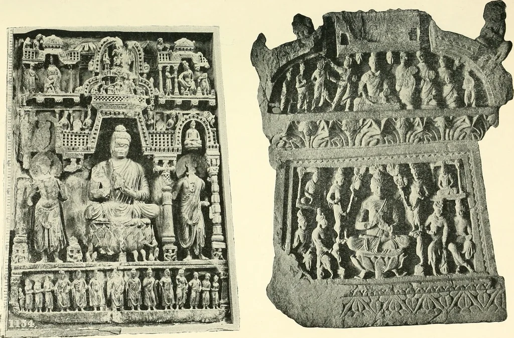 An illustration from The beginnings of Buddhist art, and other essays in Indian and Central-Asian archæology, 1917, leaf 306