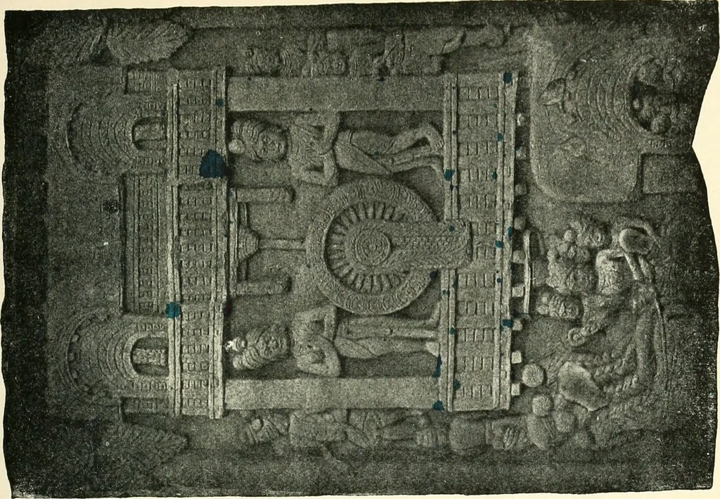 An illustration from The beginnings of Buddhist art, and other essays in Indian and Central-Asian archæology, 1917, leaf 314
