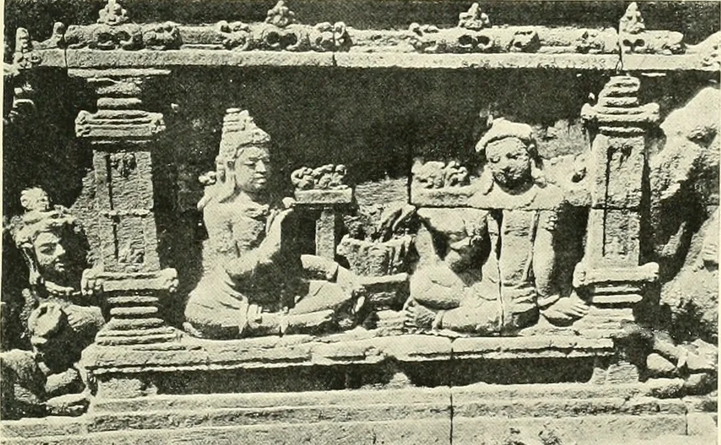 An illustration from The beginnings of Buddhist art, and other essays in Indian and Central-Asian archæology, 1917, leaf 444