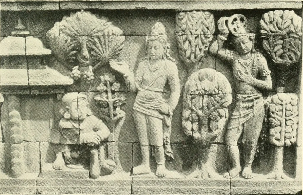 An illustration from The beginnings of Buddhist art, and other essays in Indian and Central-Asian archæology, 1917, leaf 456