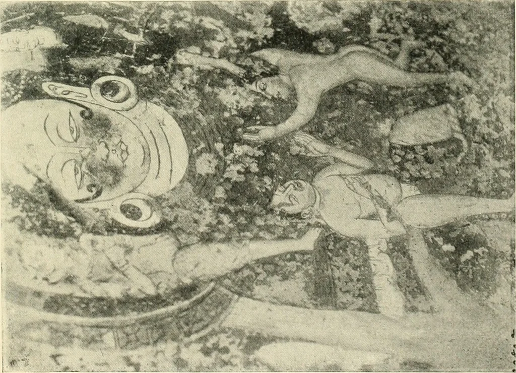An illustration from The beginnings of Buddhist art, and other essays in Indian and Central-Asian archæology, 1917, leaf 490