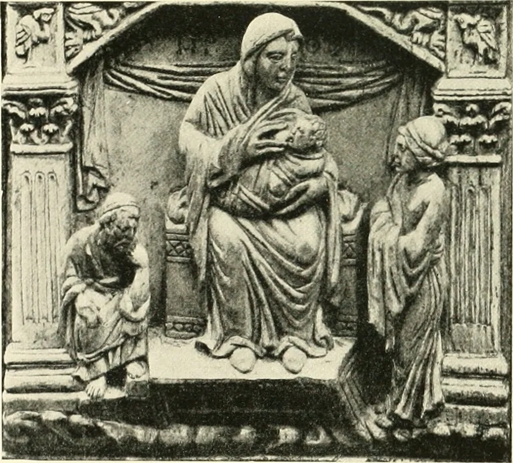 An illustration from The beginnings of Buddhist art, and other essays in Indian and Central-Asian archæology, 1917, leaf 494