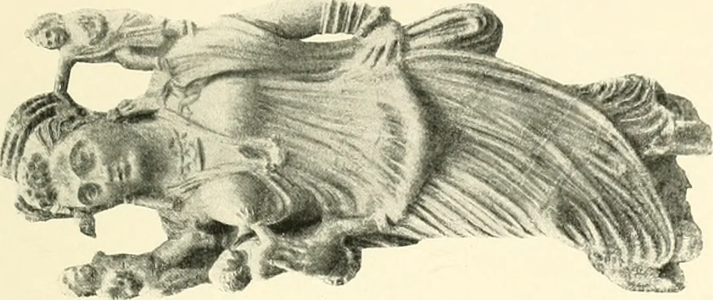 An illustration from The beginnings of Buddhist art, and other essays in Indian and Central-Asian archæology, 1917, leaf 498