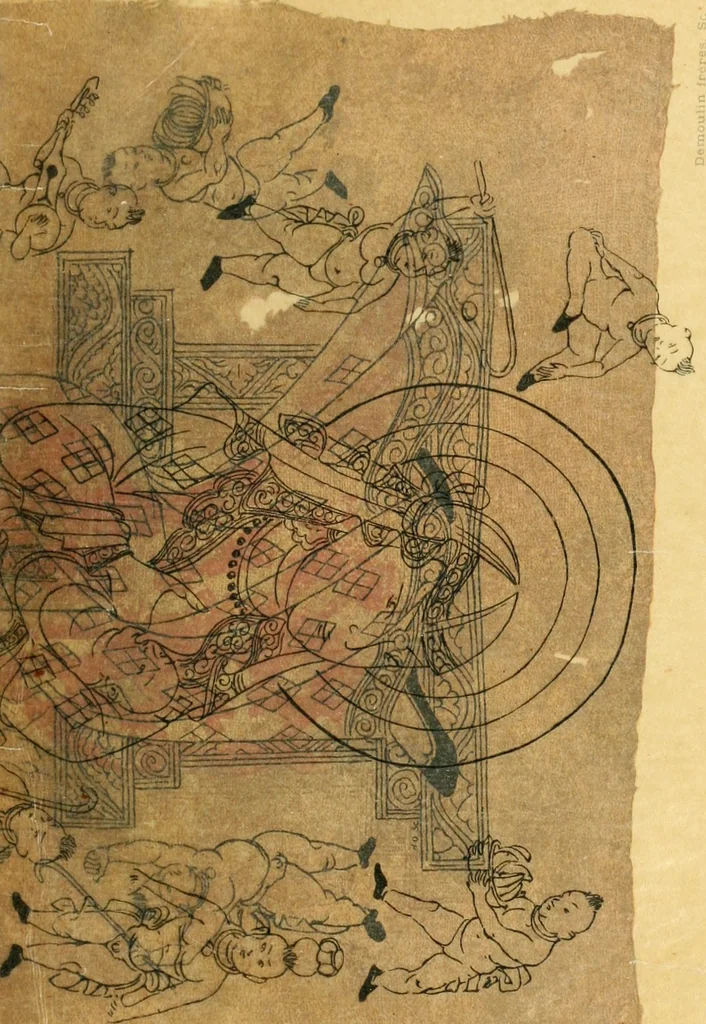 An illustration from The beginnings of Buddhist art, and other essays in Indian and Central-Asian archæology, 1917, leaf 8