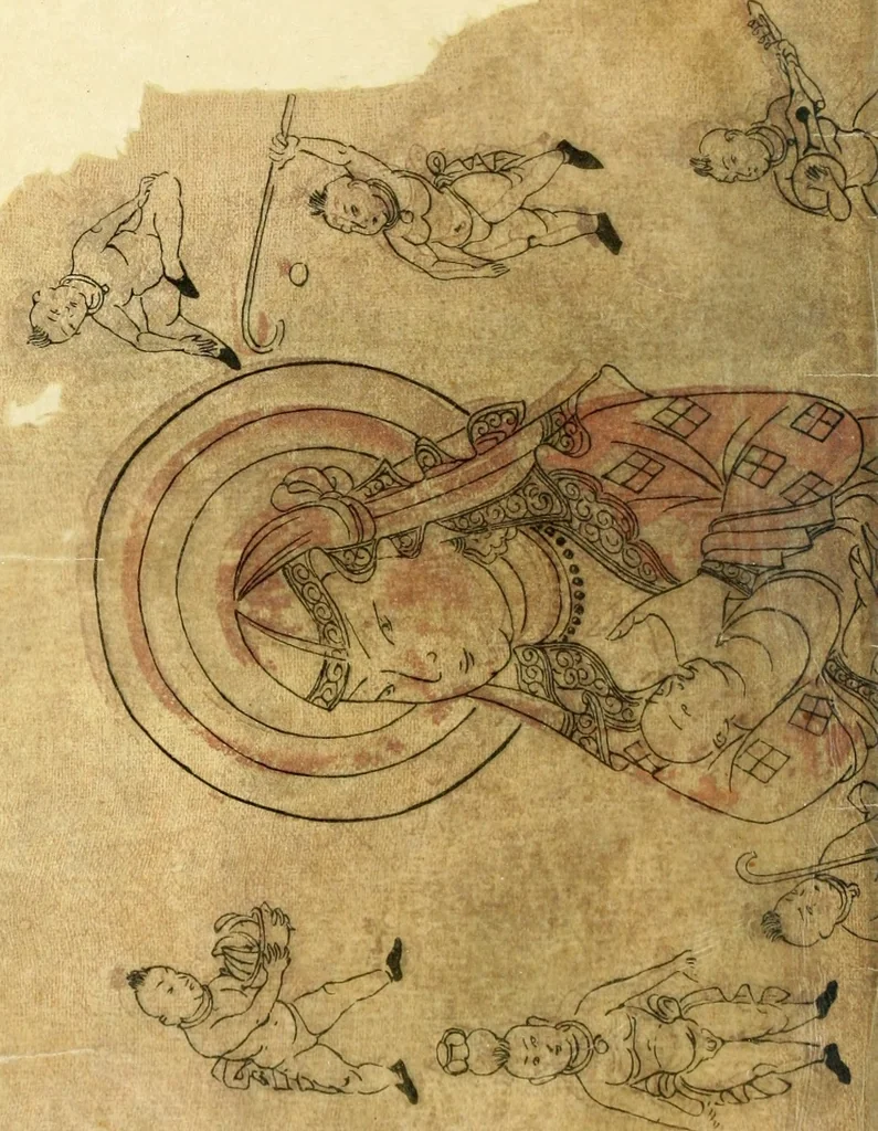 An illustration from The beginnings of Buddhist art, and other essays in Indian and Central-Asian archæology, 1917, leaf 9