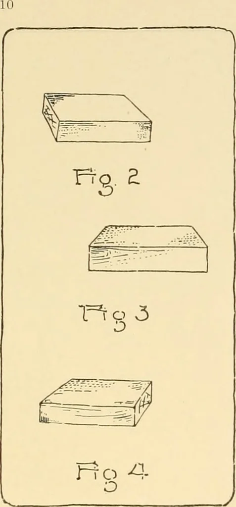 An illustration from Beginning woodwork at home and in school, 1907, leaf 13