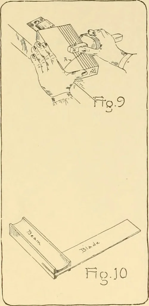 An illustration from Beginning woodwork at home and in school, 1907, leaf 19