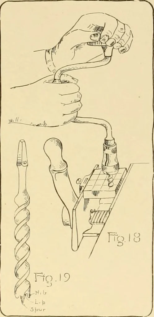 An illustration from Beginning woodwork at home and in school, 1907, leaf 23