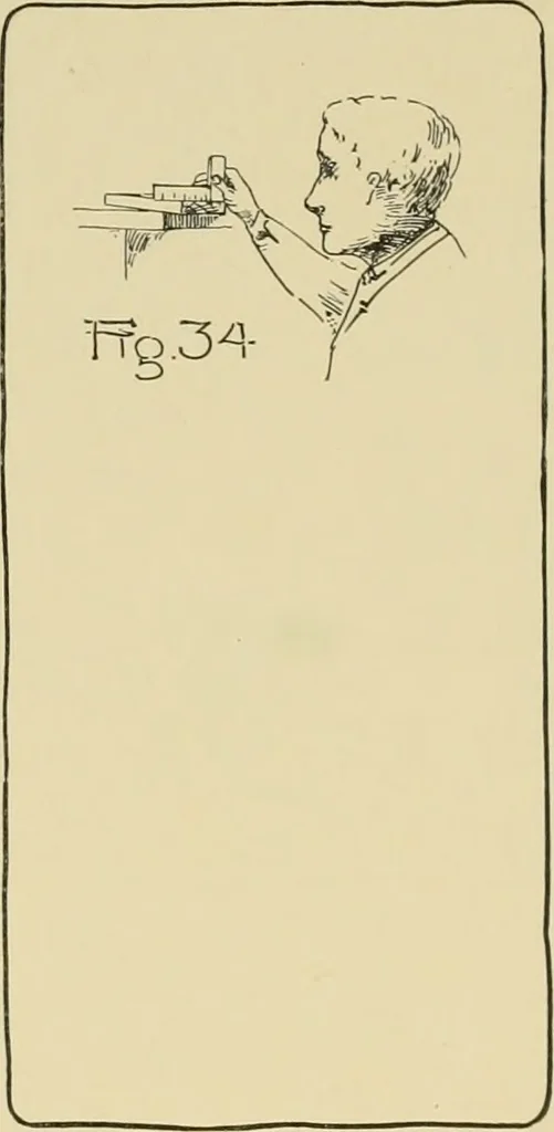 An illustration from Beginning woodwork at home and in school, 1907, leaf 36