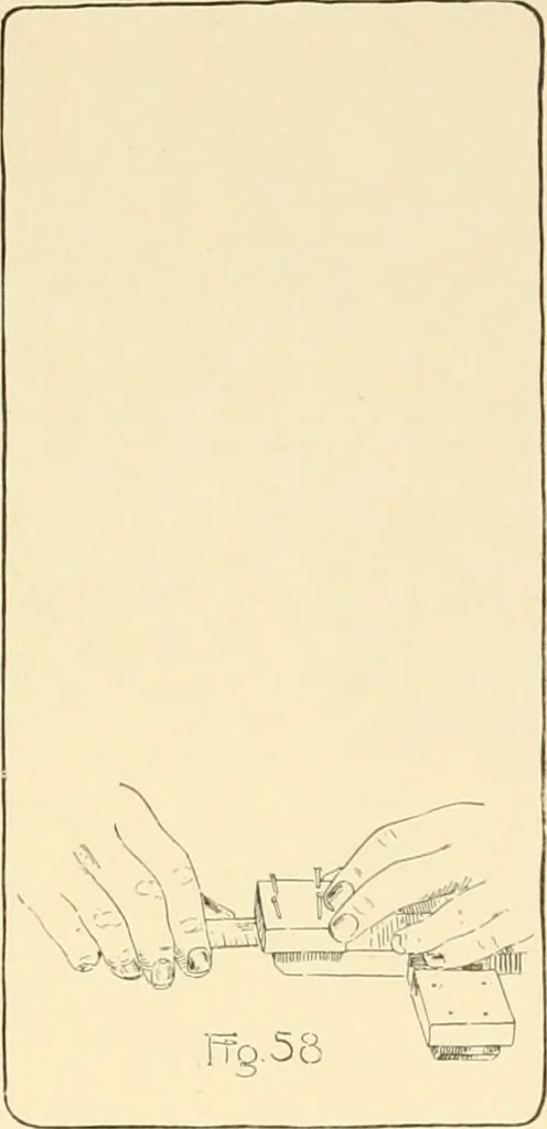 An illustration from Beginning woodwork at home and in school, 1907, leaf 55