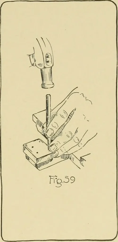 An illustration from Beginning woodwork at home and in school, 1907, leaf 56