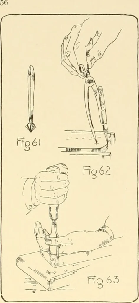 An illustration from Beginning woodwork at home and in school, 1907, leaf 59
