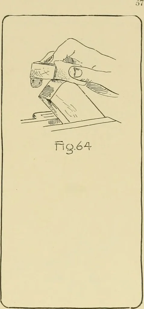 An illustration from Beginning woodwork at home and in school, 1907, leaf 60