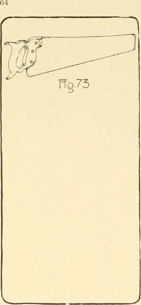 An illustration from Beginning woodwork at home and in school, 1907, leaf 67