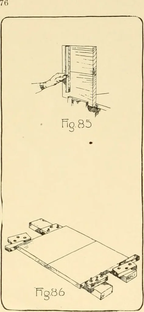 An illustration from Beginning woodwork at home and in school, 1907, leaf 79