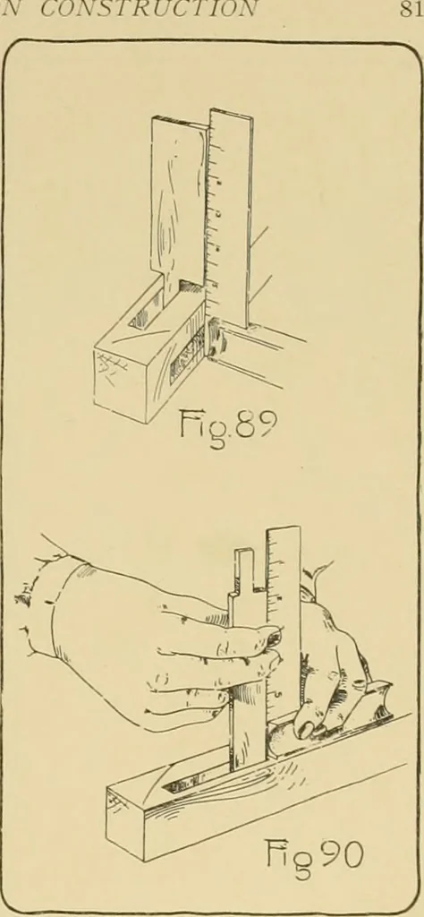 An illustration from Beginning woodwork at home and in school, 1907, leaf 84